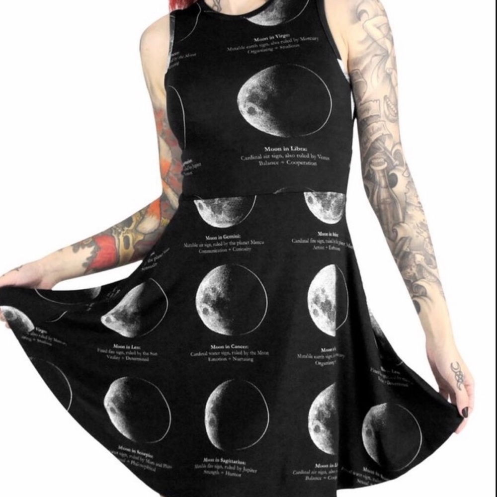NWT KILLSTAR Lunar skater dress goth witch punk